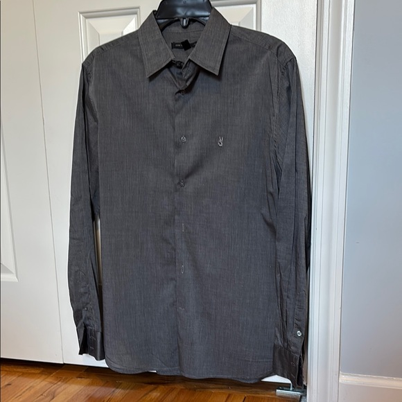 JV Men's Charcoal Button-Up Shirt - Picture 1 of 3
